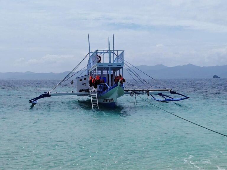 Our traditional top-deck banka, ready for any of your island trips!
